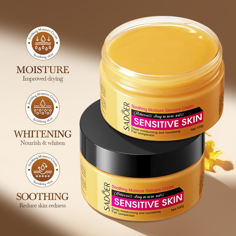 Cross-border export wholesale of all-English SADOER Soothing Moisturizing skin Cream and hydrating skin cream details Picture