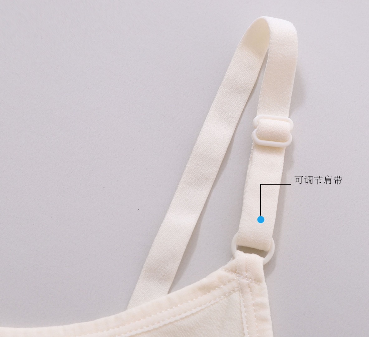 Seamless girls' bra vest, versatile for students, comfortable, soft, adjustable with thin shoulder straps and rabbit ear cups Item Picture