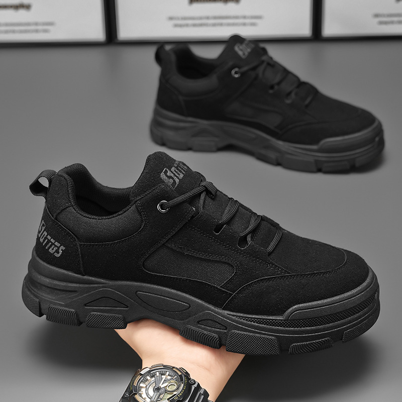 Spring new style of labor protection shoes, men's shoes, breathable, anti-slip and wear-resistant work shoes, men's sports shoes, board shoes details Picture
