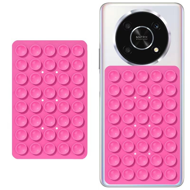 40-piece square silicone suction cup mobile phone stand, double-sided car suction cup fixator, mobile phone suction cup stand Application Scenario