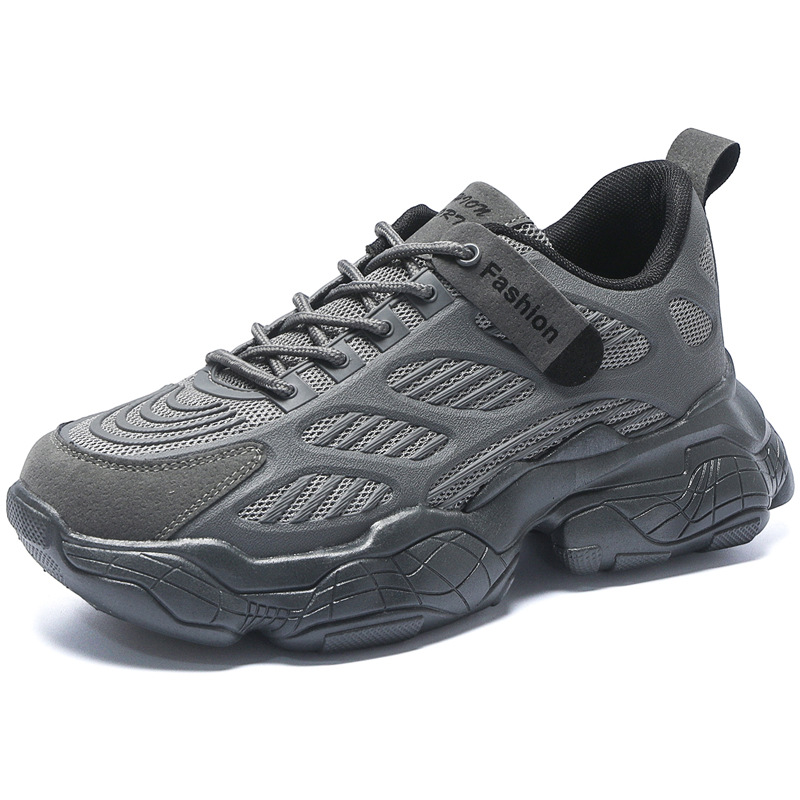 Spring 2024 men's shoes: Breathable mesh shoes, Korean style versatile thick-soled sports shoes, casual dad trendy shoes Item Picture