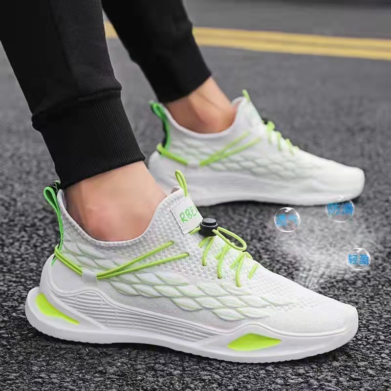 2022 Spring New Summer breathable casual sports shoes, Korean style trendy and versatile running men's shoes, one-piece consignment details Picture