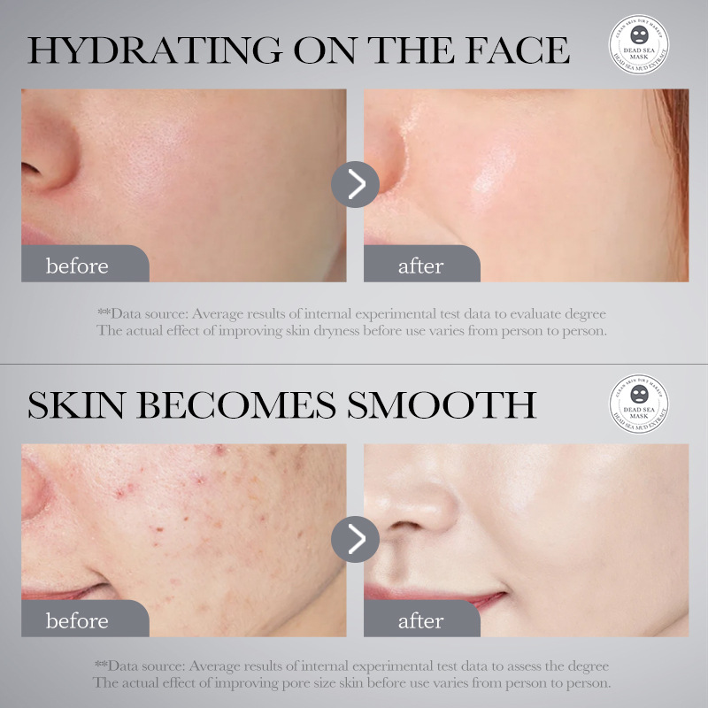 All-english BIOAOUA Dead Sea Mud Whitening Mud Mask Nude Brightening Facial Care Mud Mask Cross-border export wholesale Item Picture