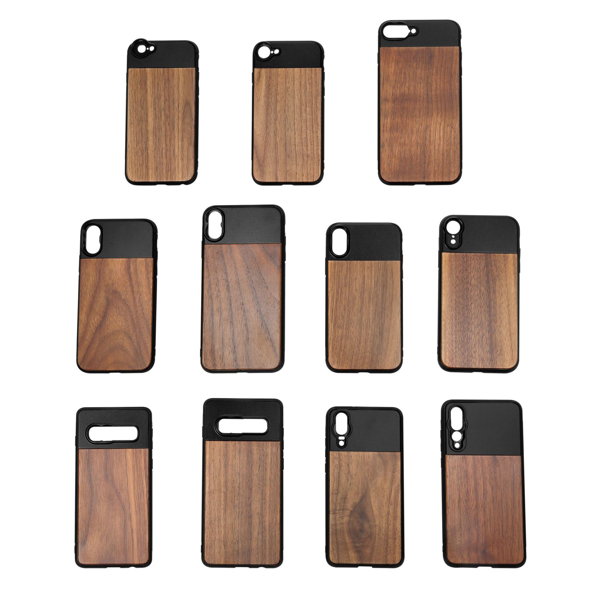 【 Drop Shipping 】 IBOOLO 17mm Universal wood Grain anti-drop Phone Lens case with screw thread full figure