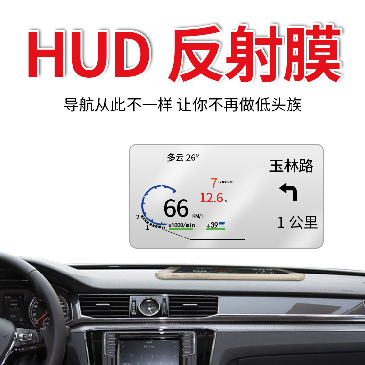 HUD reflective film, special film for car head-up displays, reflective projection film, HUD car reflective protective film Application Scenario