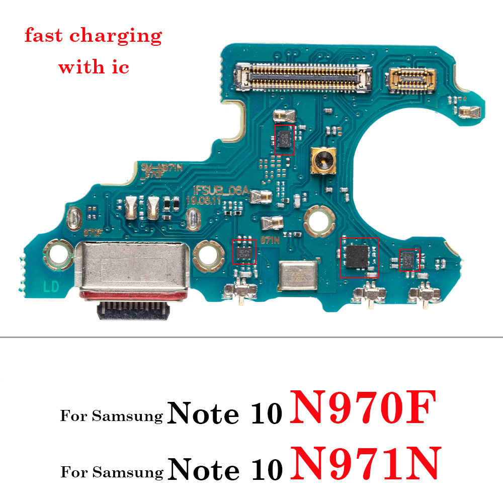 Compatible with Samsung Note10 fast charging tail plug USB charger connector board port note8 9 Specification drawing