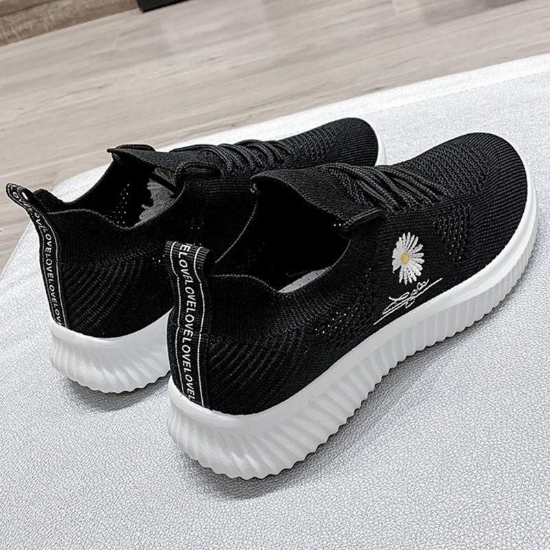 Spring/Summer 2025 new style shoes: Women's woven breathable student white shoes, mesh sports shoes, casual shoes for women wholesale Specification drawing
