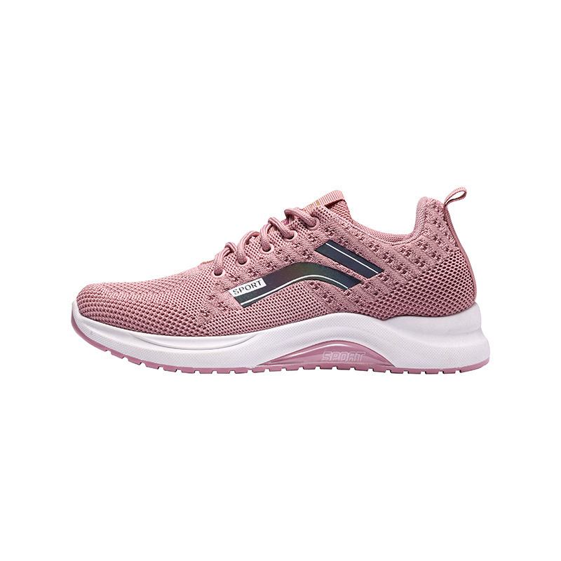 New fashionable and trendy women's shoes for cross-border trade, casual flying woven sports shoes, comfortable soft-soled walking shoes for women wholesale Item Picture