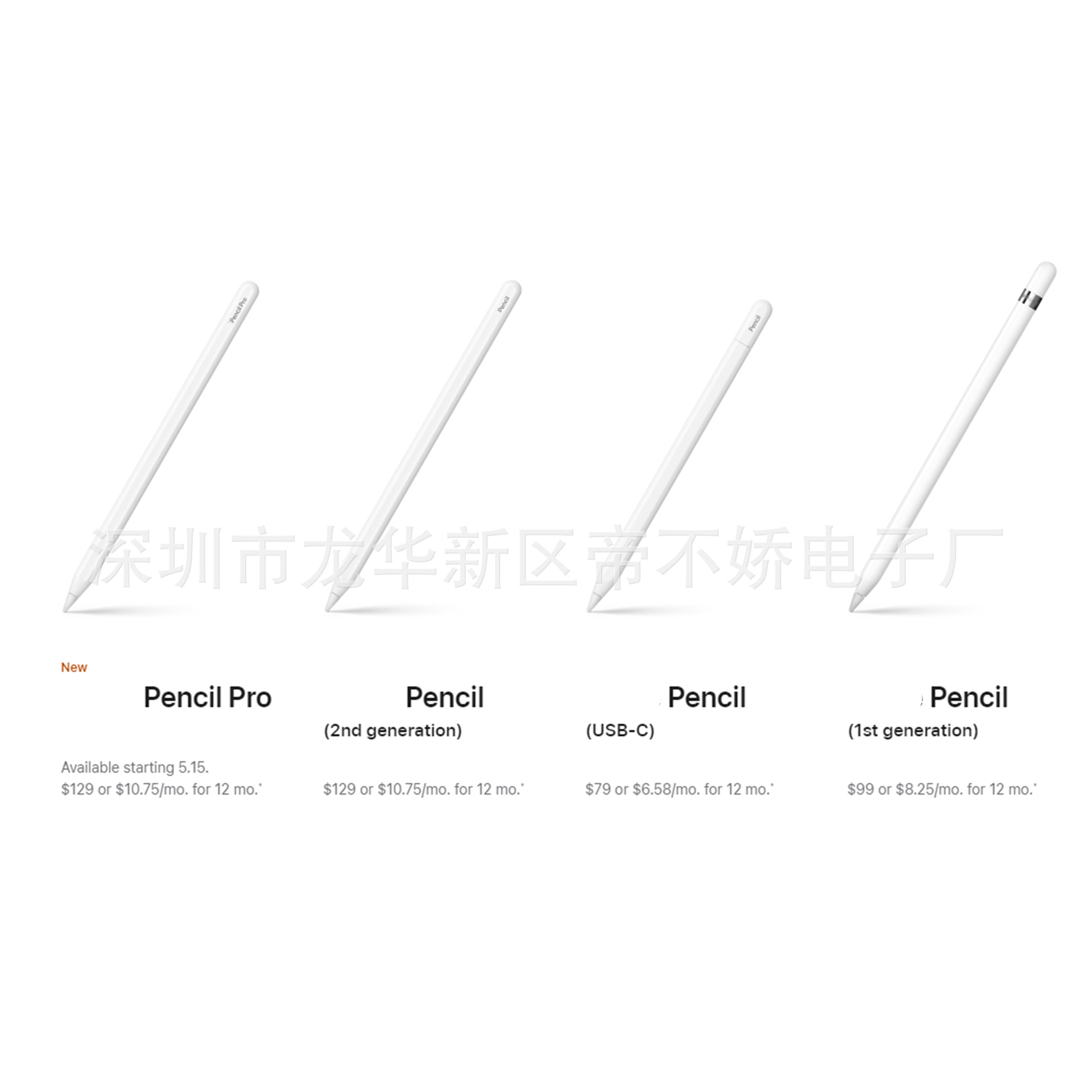 Compatible with apple pencil Stylus 1, 2, 3, and iPad pencil pro Item Picture