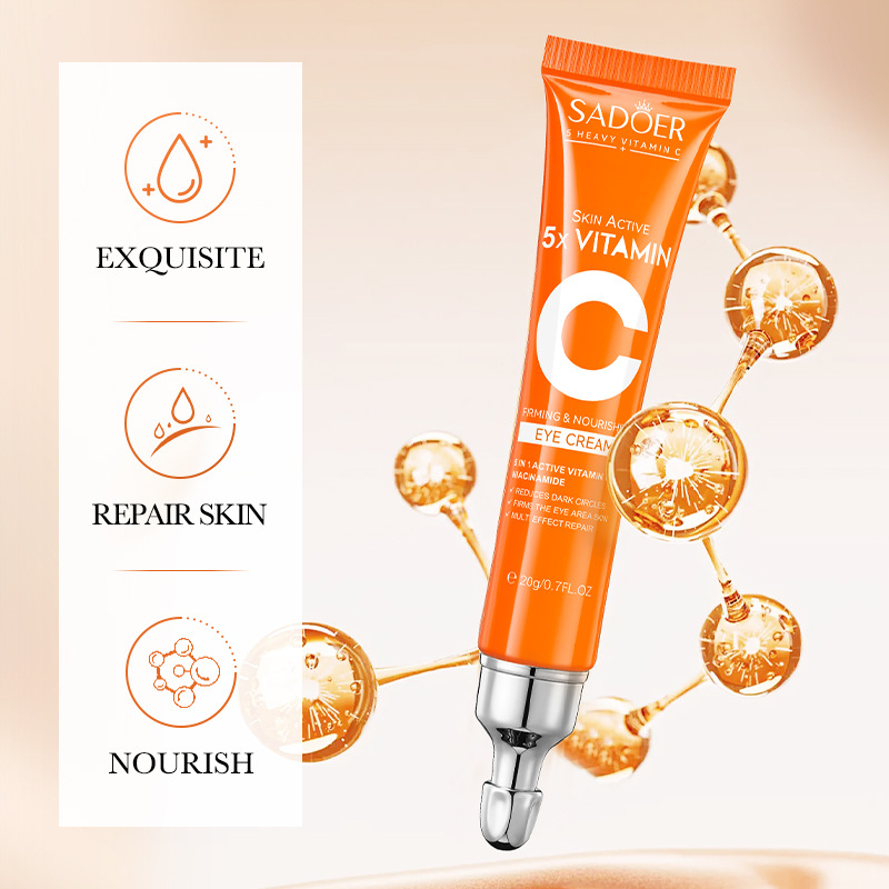 All-english SADOER Five-layer Vitamin C Firming Multi-Effect Repair Eye Cream Moisturizing Eye Area Eye Cream Cross-border export wholesale details Picture