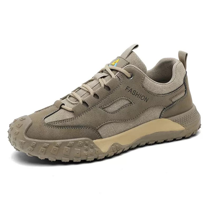 New men's hiking shoes for spring and summer, breathable, anti-slip and wear-resistant sports shoes for work on construction sites, casual board shoes and work safety shoes Item Picture