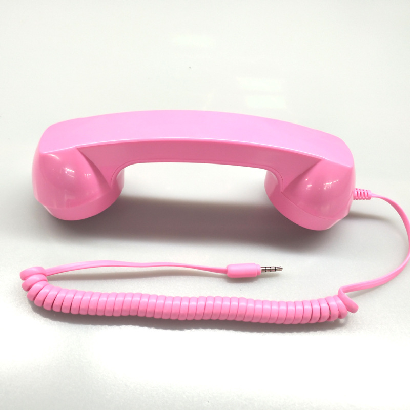 Factory direct sales, creative gifts in stock, universal microphones, retro mobile phone earphones, wired external earphone handles details Picture