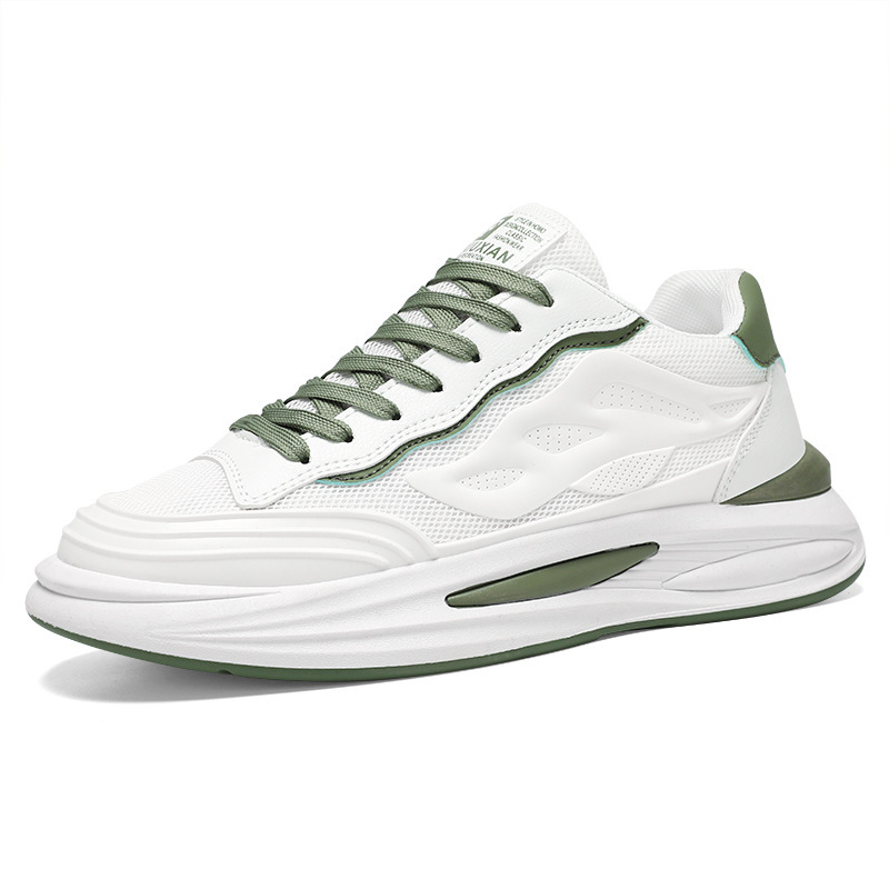 Summer men's shoes 2024 new breathable mesh white sneakers, men's trendy and versatile sports shoes, casual dad trendy shoes Item Picture