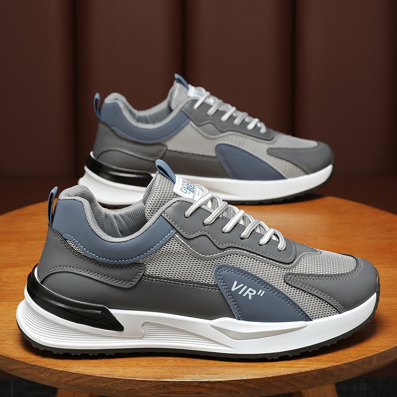 New breathable mesh sports shoes for men in spring, trendy and versatile thick-soled casual running dad shoes Specification drawing