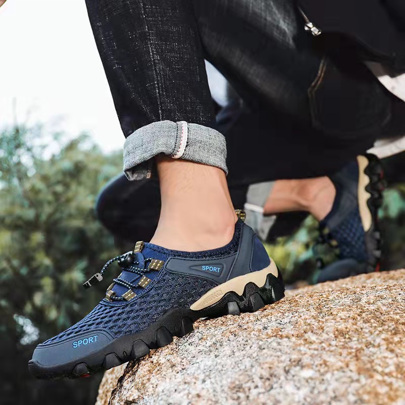 Wading shoes 2022 Summer New Men's breathable and comfortable outdoor net shoes Casual sports shoes manufacturer wholesale men's shoes Specification drawing