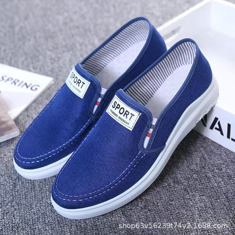 Spring and summer best-selling canvas shoes, men's shoes, old Beijing cloth shoes, men's shoes, anti-slip and wear-resistant low-top board shoes, men's dad shoes, consignment full figure