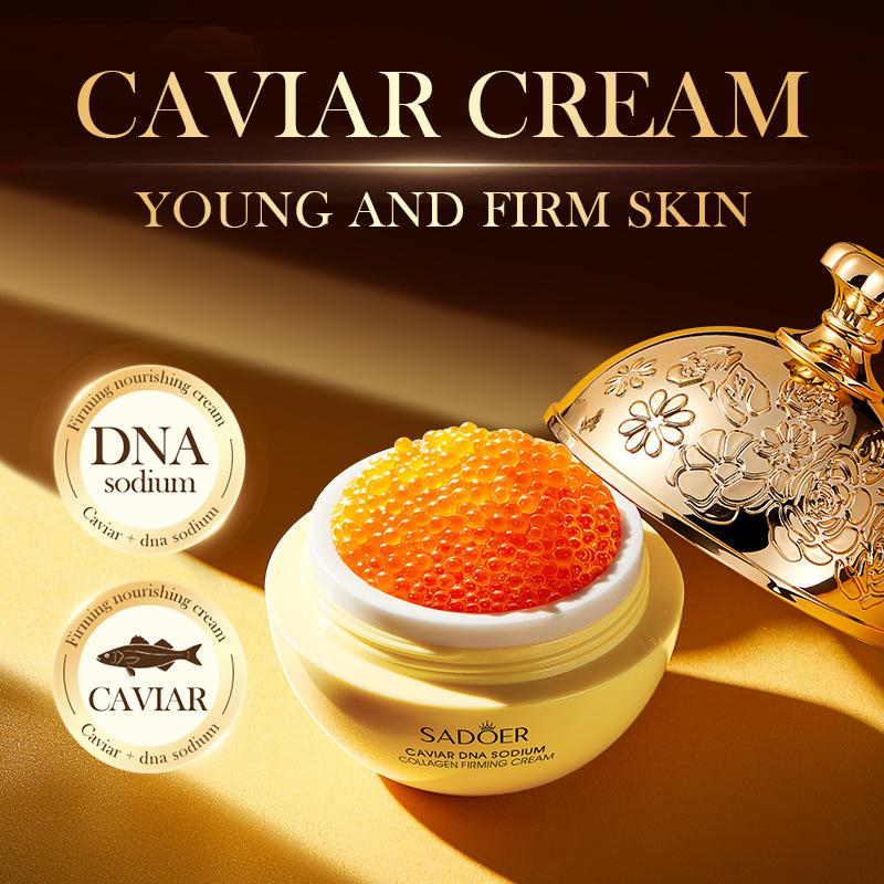 Full English SADOER caviar DNA Sodium Collagen Firming Cream Moisturizing and Nourishing Face Cream Cross-border export wholesale Specification drawing