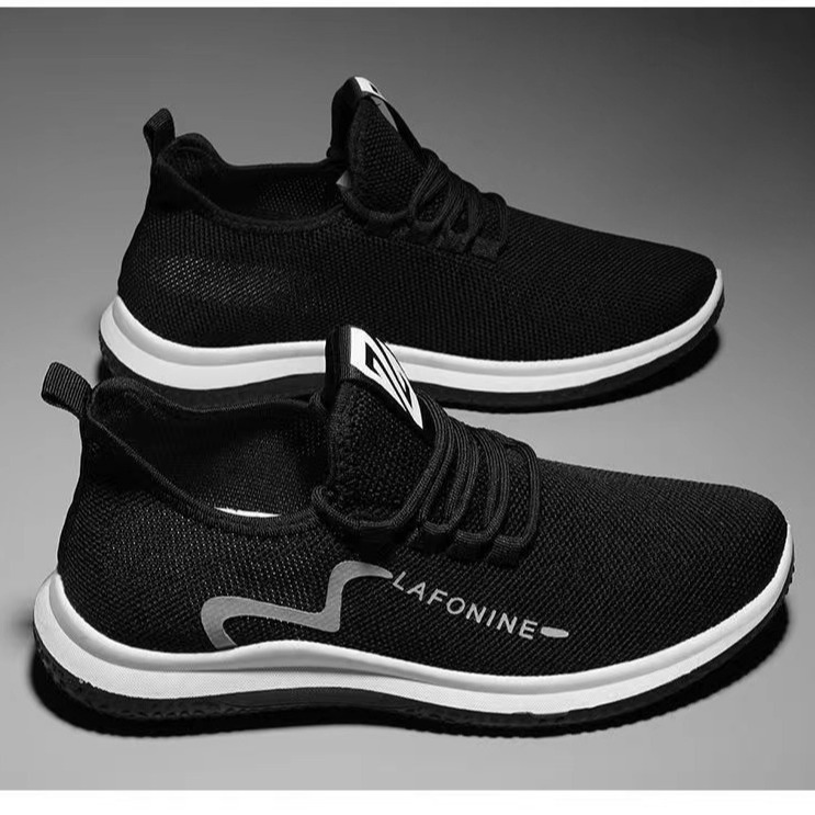 New cross-border men's spring style comfortable and breathable net shoes, sports shoes, cloth shoes, running shoes, new fashionable casual shoes Specification drawing