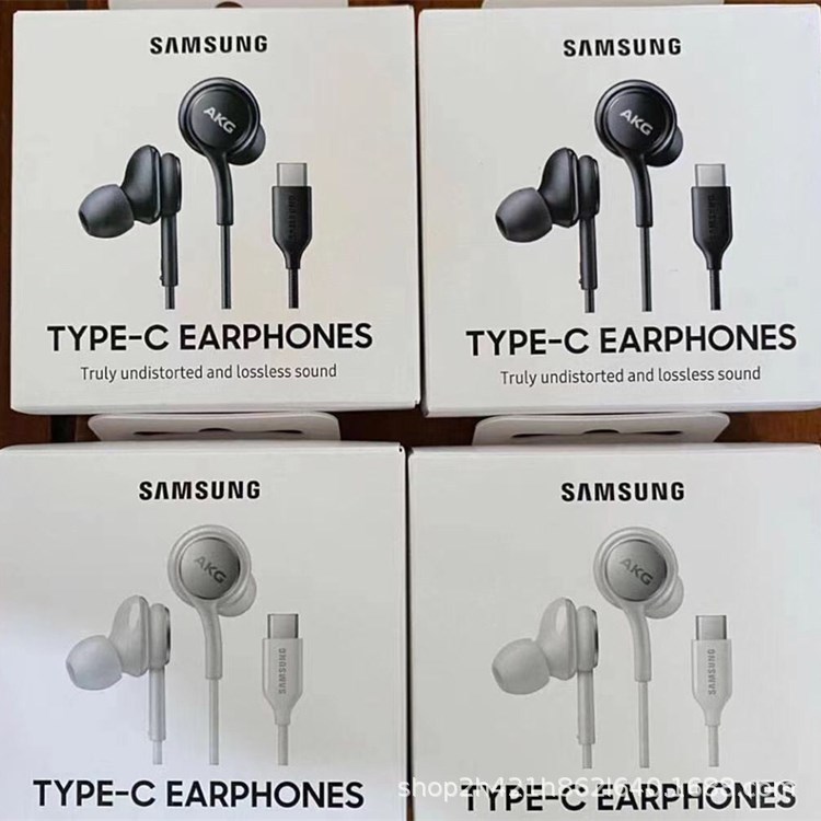 The Note10 headphones are compatible with the TYPE-C headphone jack of the original Samsung Note10 s20 A8S wire-controlled headphones full figure