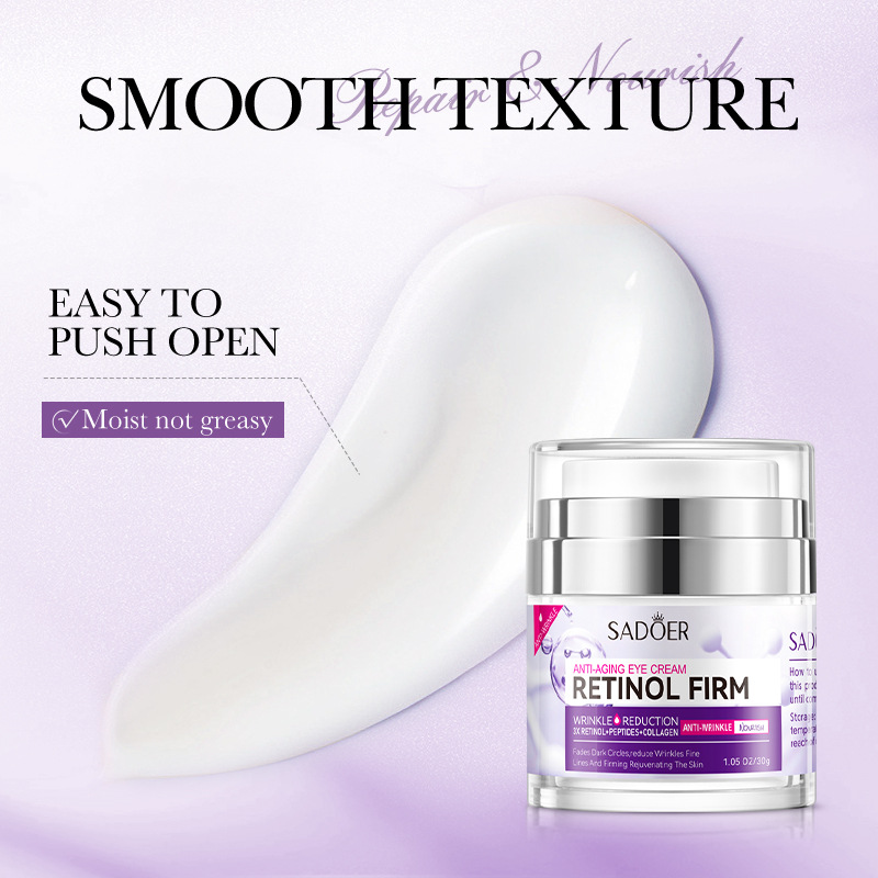 SADOER Retinol Firming and Anti-Wrinkle Eye Cream, Hydrating and Moisturizing Eye Cream, cross-border export wholesale Specification drawing