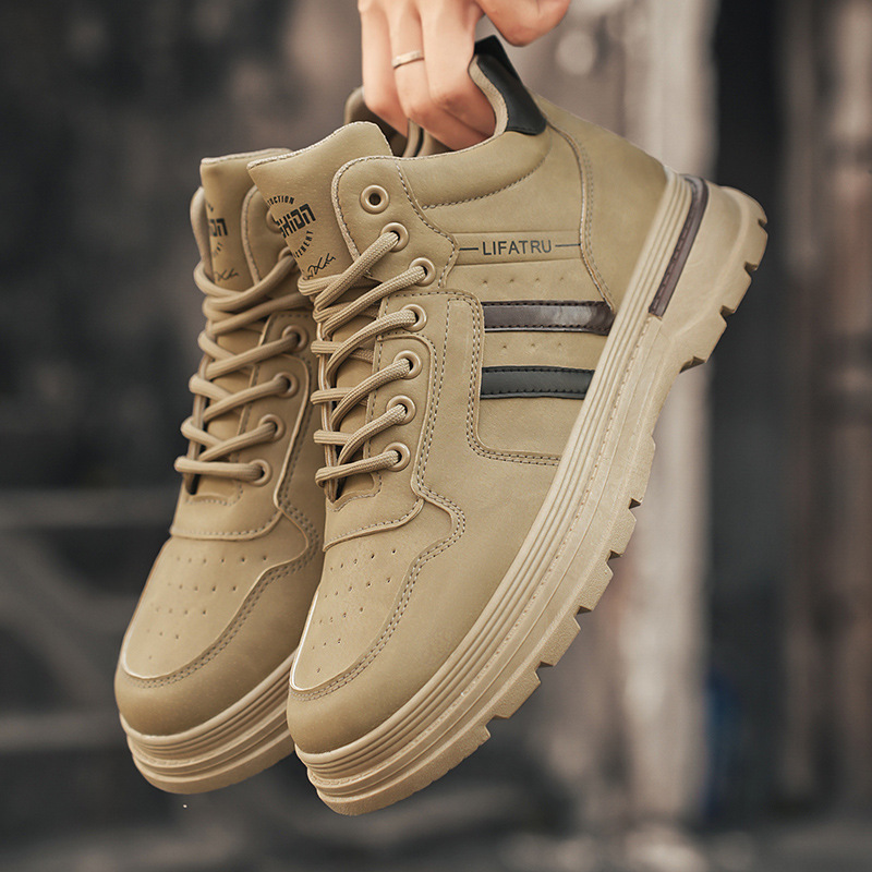 New men's shoes for autumn: High-efficiency workwear shoes for men, trendy and versatile, anti-slip sports casual shoes, board shoes, and work safety shoes for men full figure