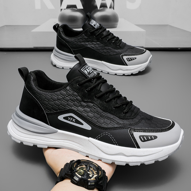 New breathable sports shoes for men in the summer of 2025, trendy and versatile thick-soled casual running dad shoes for men full figure