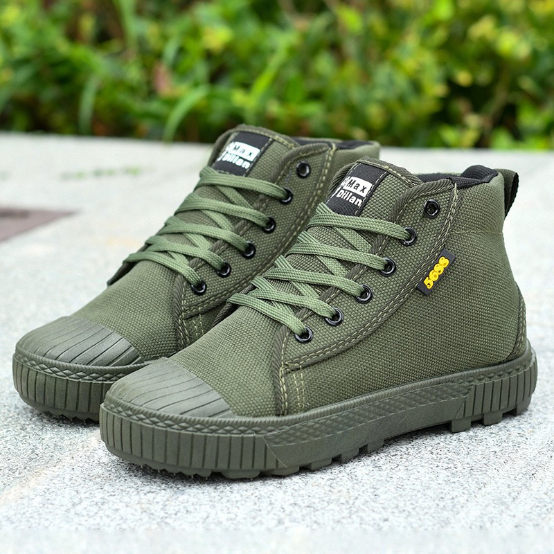 Training shoes, liberation shoes, training shoes, cloth shoes, men's shoes, construction site shoes, canvas shoes, men's shoes, cross-border export wholesale, breathable