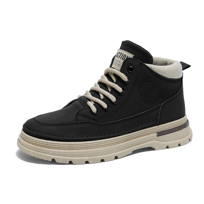 Martin Boots Men's autumn new British-style retro high-top workwear shoes are trendy and versatile, thick-soled sporty and casual ankle boots Item Picture