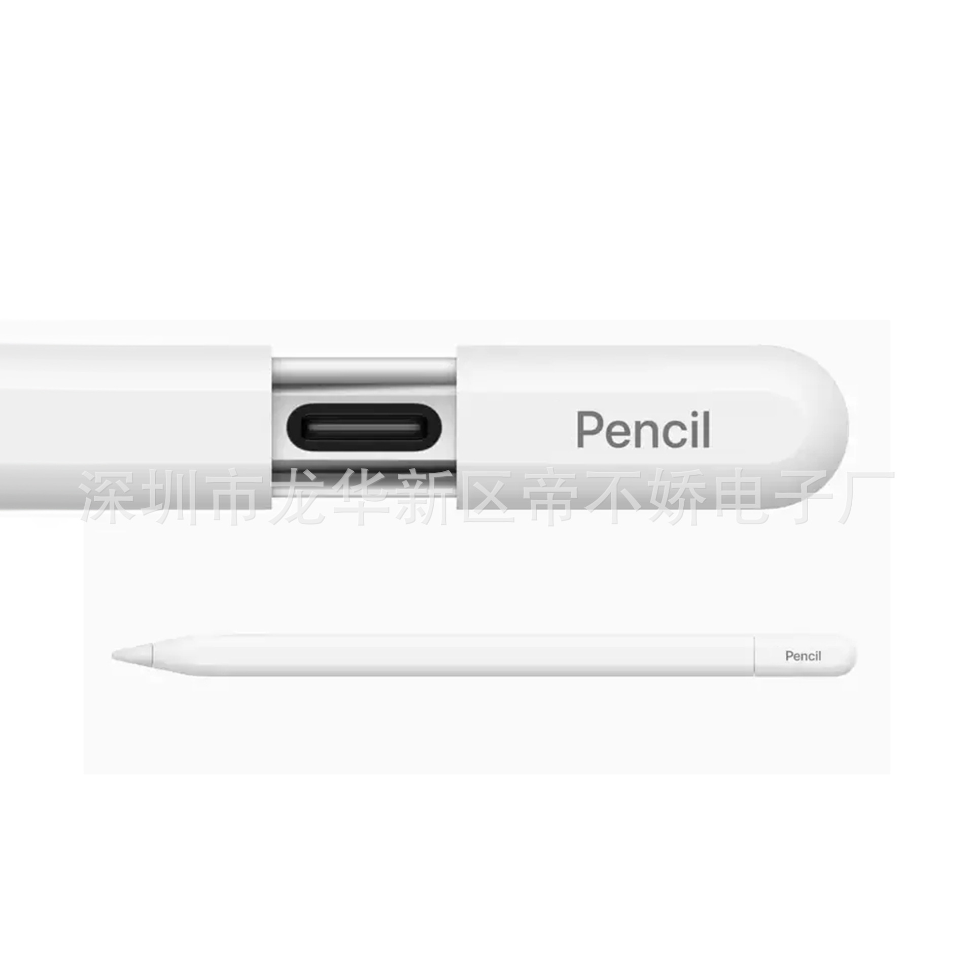Compatible with apple pencil Stylus 1, 2, 3, and iPad pencil pro Specification drawing