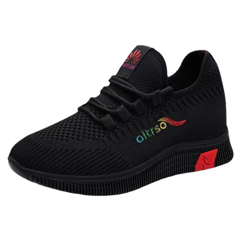 Women's shoes 2025 new style comfortable sports shoes, women's woven breathable old Beijing cloth shoes, soft-soled mom shoes manufacturer wholesale Item Picture