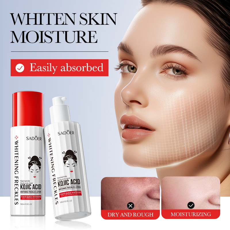 Cross-border export wholesale of SADOER Kojic acid Whitening and freckle-Removing Lotion, Brightening, Moisturizing and Nourishing Lotion full figure