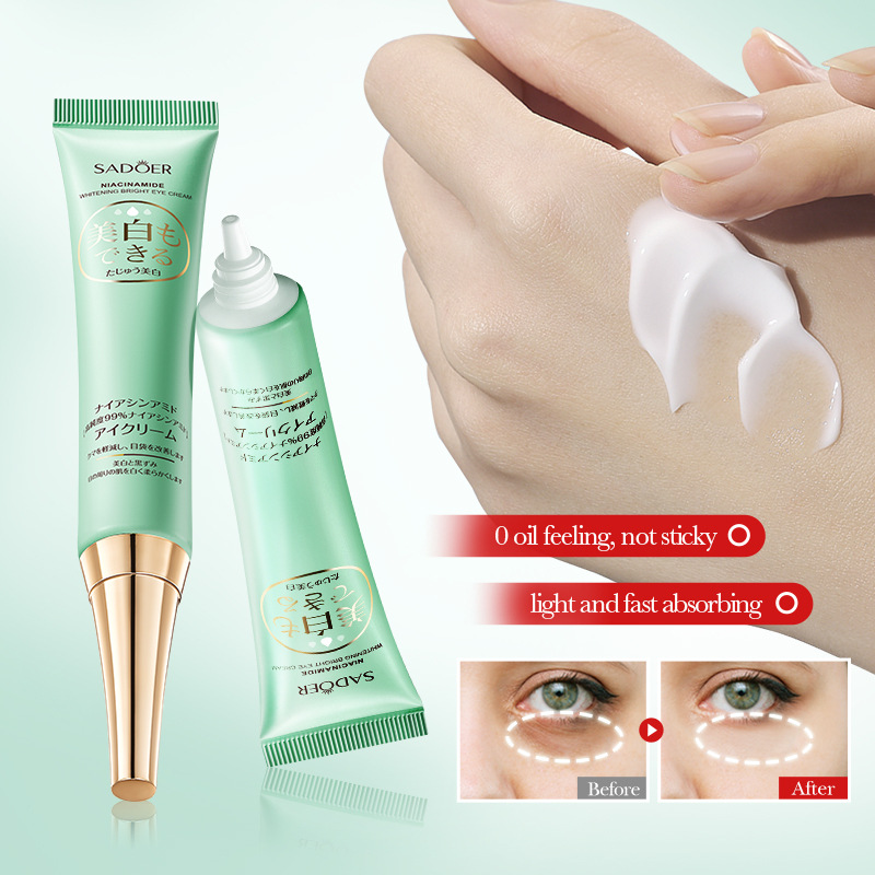 SADOER Nicotinamide Whitening Multi-Effect Brightening Eye Cream and Moisturizing Dual-Effect Eye Cream Cross-border export wholesale Item Picture