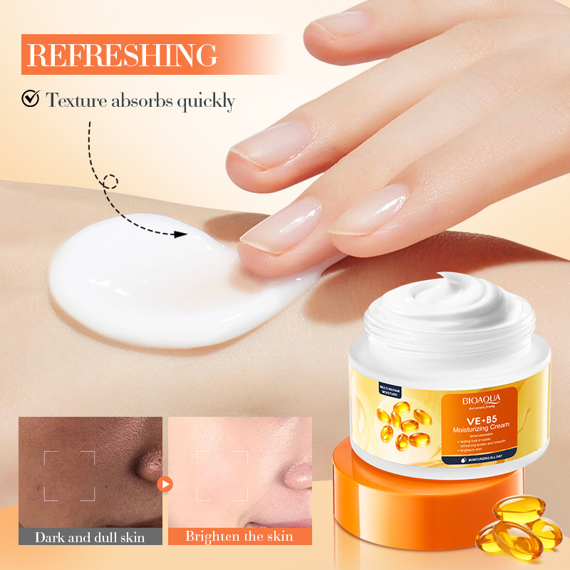 All-english BIOAOUA Vitamin EB5 Moisturizing and Repairing Face Cream, Nourishing Face Cream Cross-border export wholesale Application Scenario