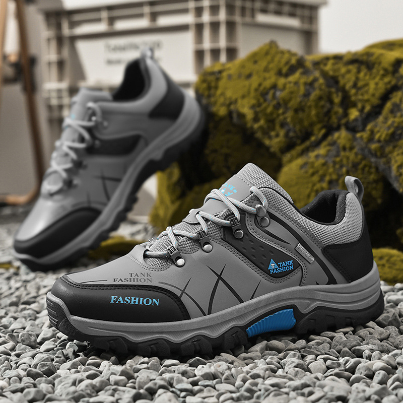 Spring new men's hiking shoes, breathable, anti-slip, wear-resistant, sports and casual work shoes, labor protection shoes for men Application Scenario