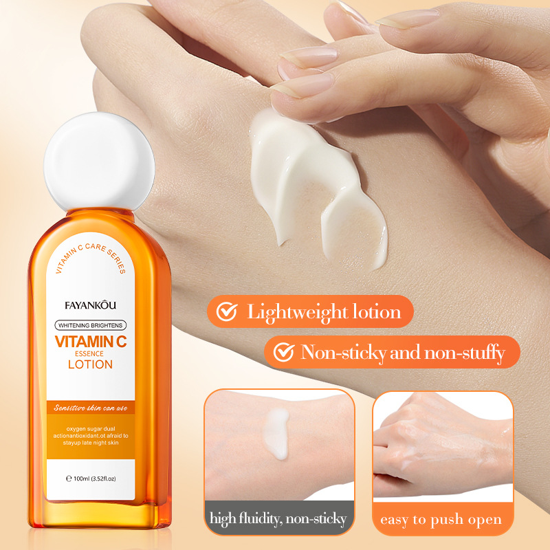 FAYANKOU Vitamin C Whitening and Brightening Essence Lotion Moisturizing and Hydrating Lotion Cross-border export wholesale Application Scenario