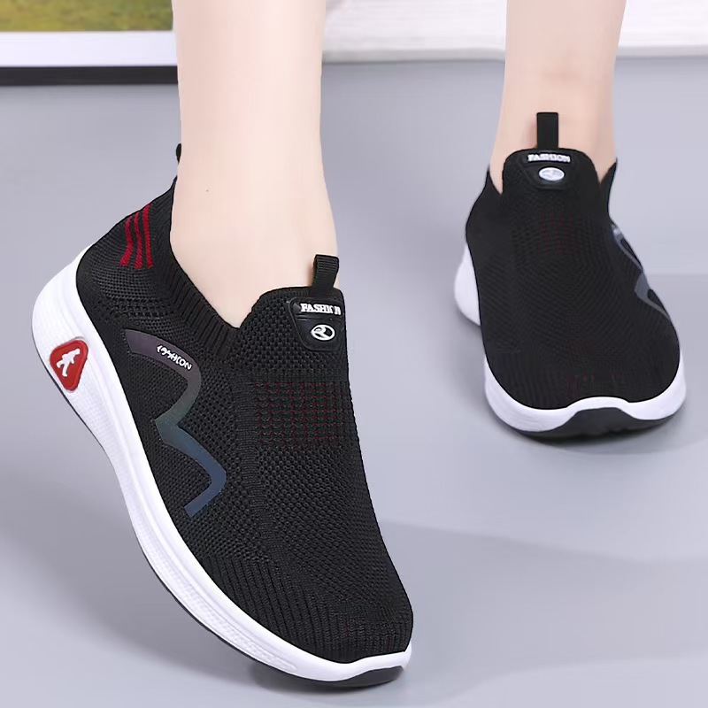 Brand out-of-stock genuine comfortable walking shoes for middle-aged and elderly people, lightweight one-step mom shoes, anti-odor and wear-resistant men's and women's shoes details Picture