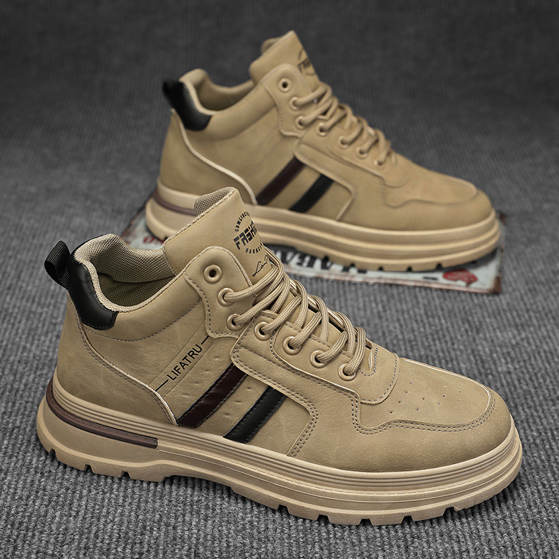 New men's shoes for autumn: High-efficiency workwear shoes for men, trendy and versatile, anti-slip sports casual shoes, board shoes, and work safety shoes for men Specification drawing