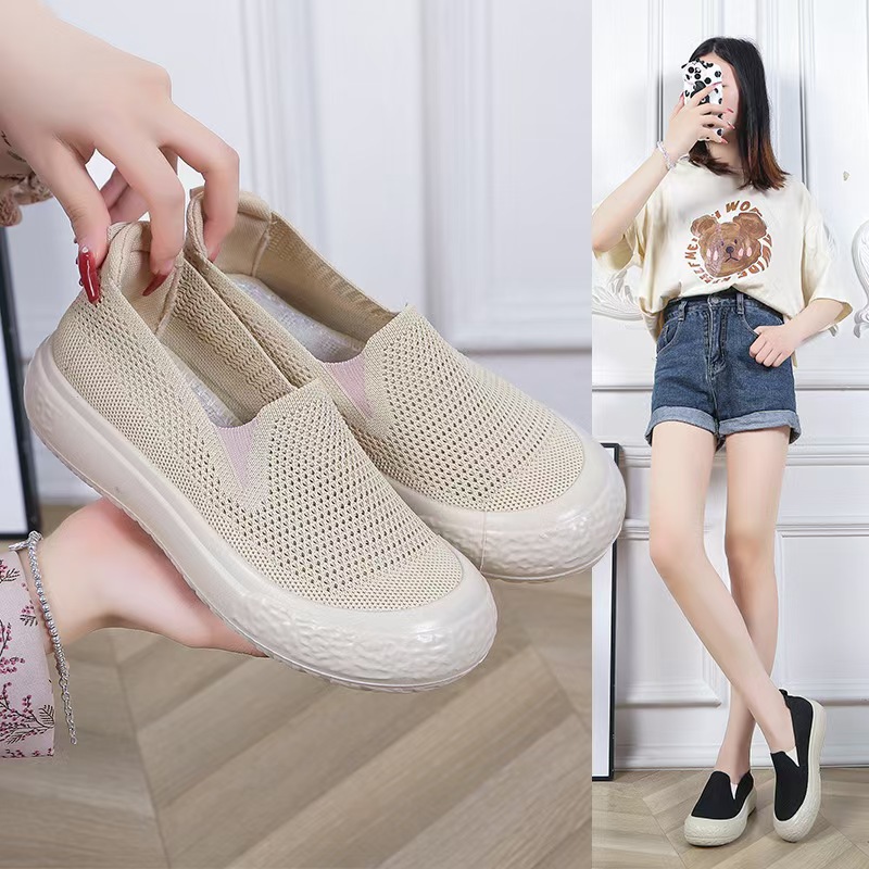 Ladies' small chanel-style fisherman shoes, light, soft sole, anti-slip, one-step lazy shoes, old Beijing cloth shoes 2024 new style full figure
