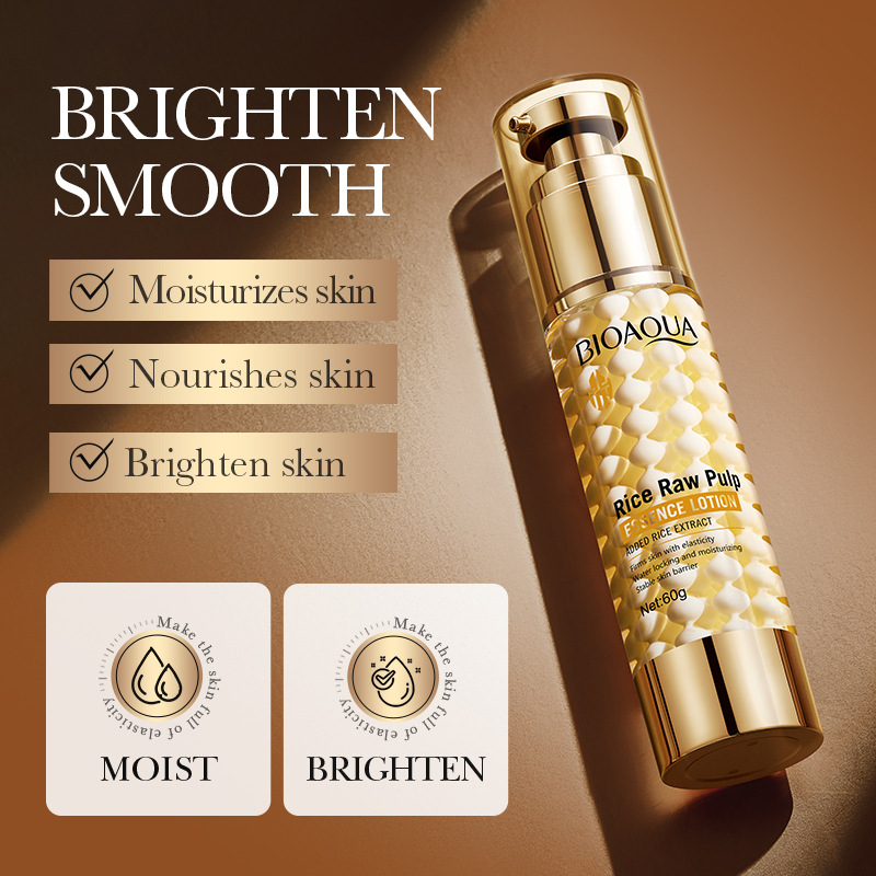 All-english BIOAOUA Rice Essence Lotion Moisturizing and hydrating Lotion Cross-border export wholesale details Picture