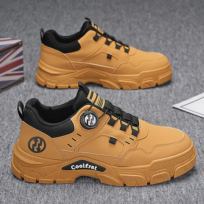Autumn men's shoes 2024 new breathable workwear shoes, men's trendy and versatile Dr. Martens boots, men's thick-soled sports board shoes Specification drawing