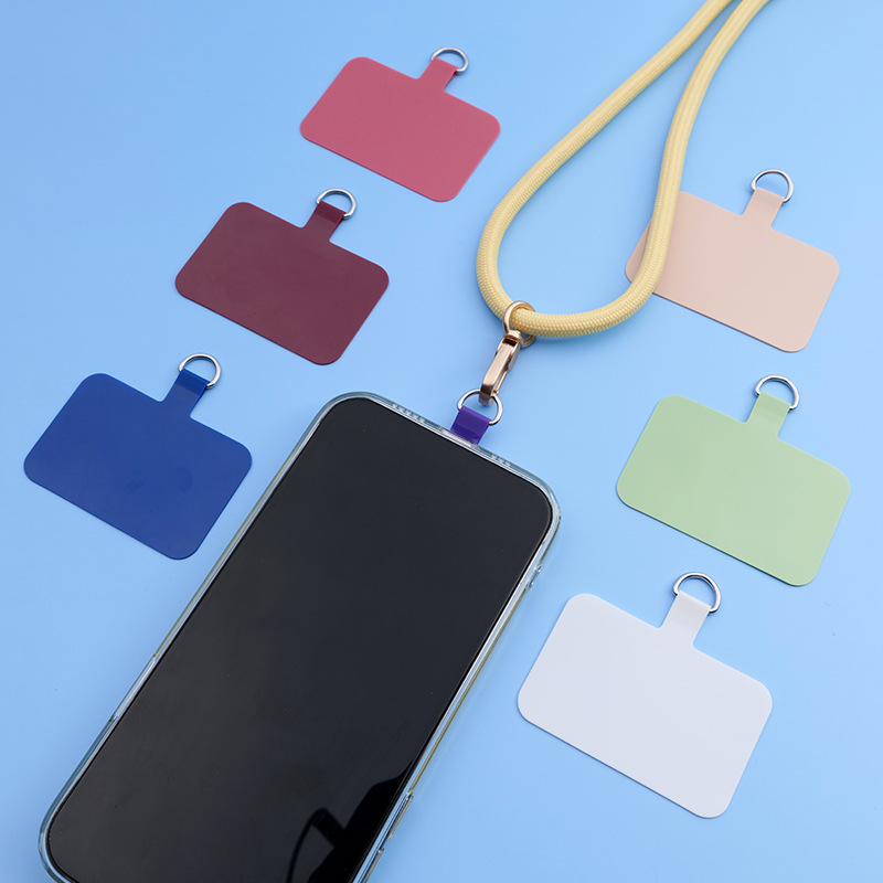 Carefully selected manufacturer TPU lanyard clips, alloy D-buckle gaskets, phone case accessories, back-attached clips, anti-loss hanging clips details Picture