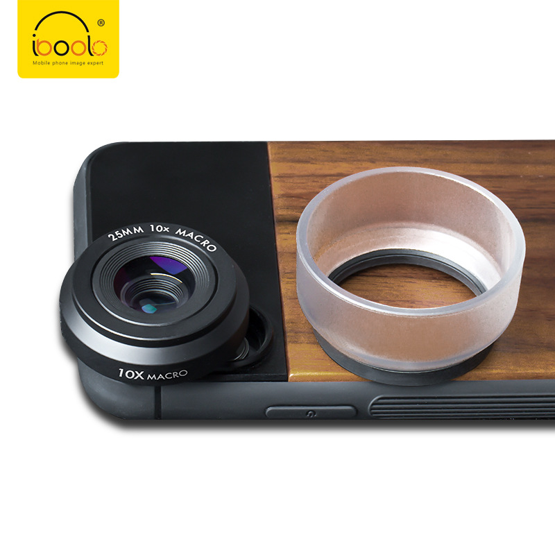 【 Drop Shipping 】 IBOOLO 17mm Universal wood Grain anti-drop Phone Lens case with screw thread Specification drawing