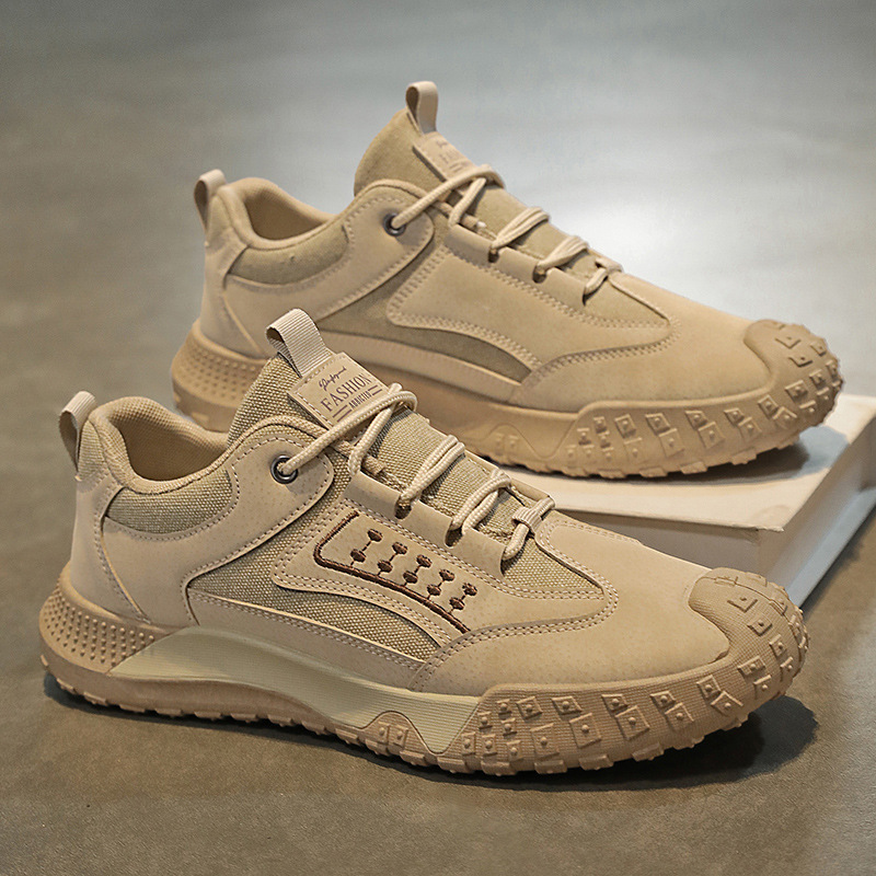 Summer new men's shoes: Breathable work safety shoes, men's anti-slip and wear-resistant, construction site work sports and casual hiking shoes for men Application Scenario