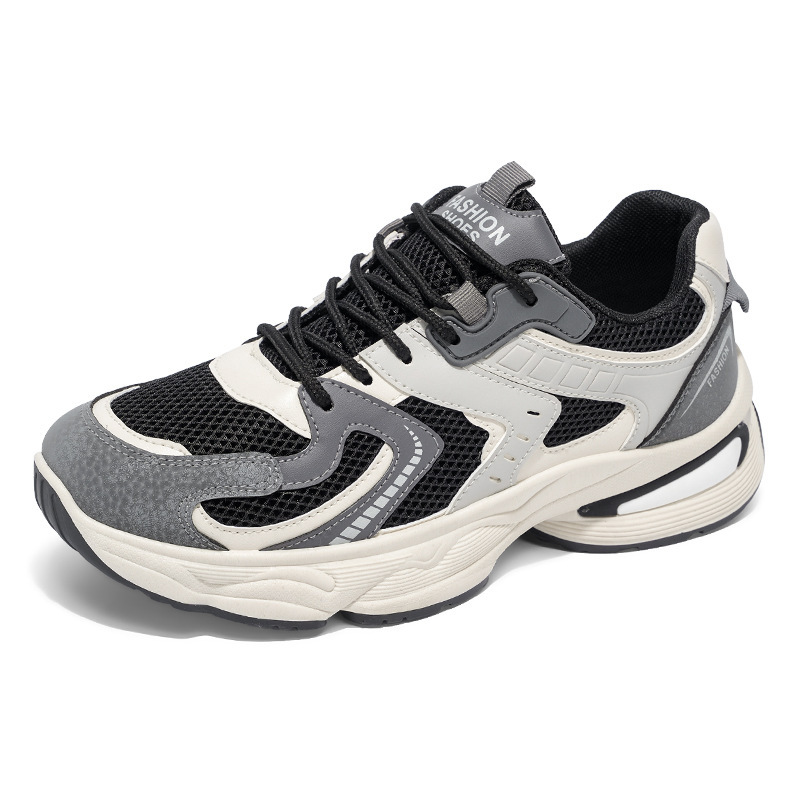 Summer men's shoes 2025 new breathable mesh sports shoes for men, trendy and versatile thick-soled casual dad shoes Item Picture