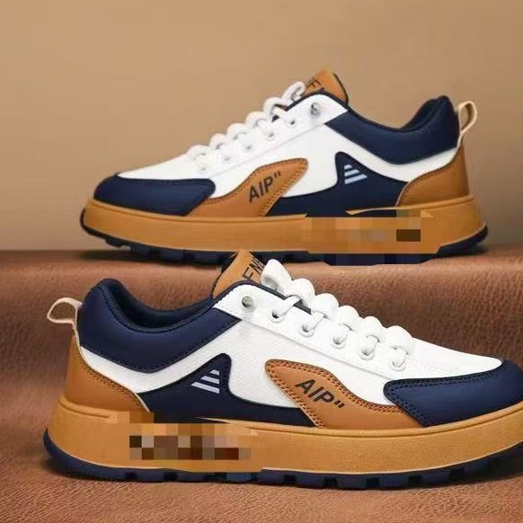 Men's shoes 2025 new spring trend sports versatile men's casual and comfortable flat shoes full figure