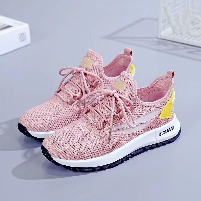 Summer 2023 women's shoes: One-piece consignment of breathable sports shoes, women's net shoes, women's casual running shoes, and white sneakers full figure