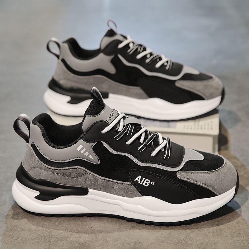 Summer men's shoes 2024 new breathable leather shoes, men's sports shoes, trendy and versatile thick-soled casual dad shoes details Picture