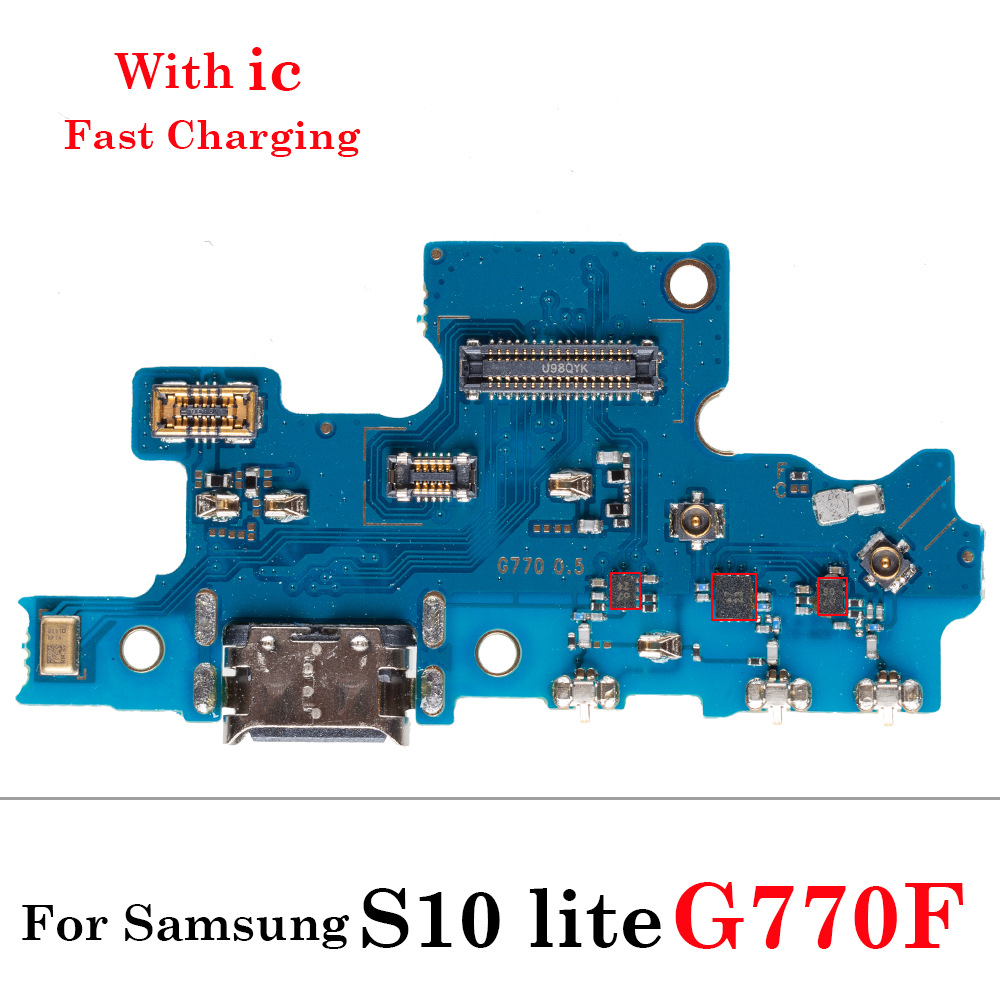 Compatible with Samsung Galaxy 20 charging tail plug small board S10 lite S20 S21 FE Plus ribbon cable details Picture