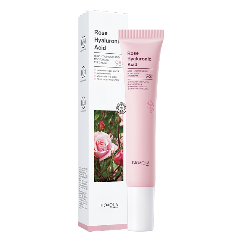 BIOAOUA Rose Hyaluronic Acid Moisturizing Eye Cream for Hydrating, repairing and improving dryness. Cross-border export wholesale Item Picture