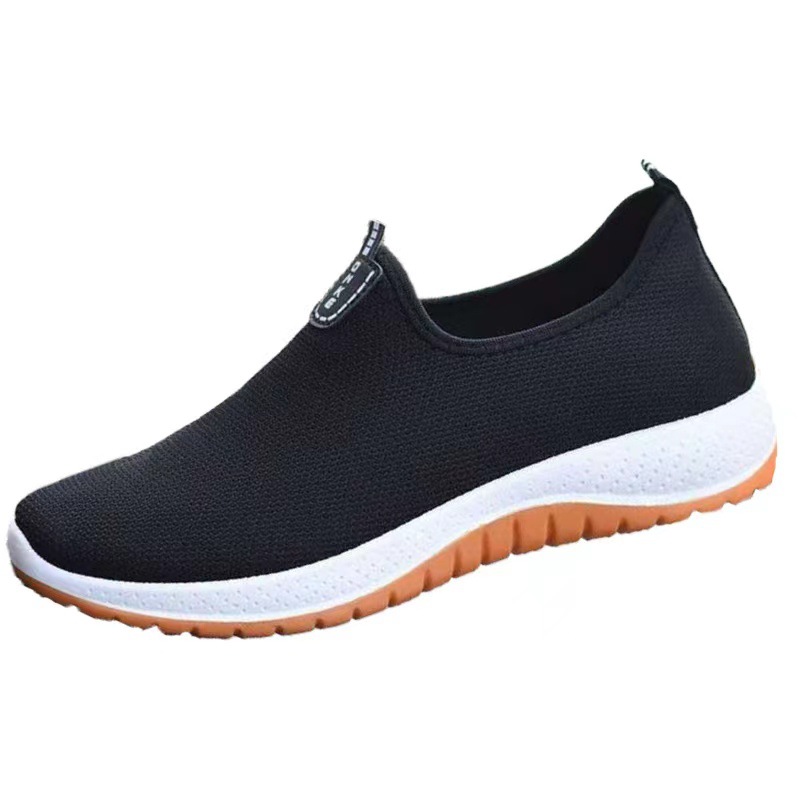 One piece of canvas shoes for distribution, old Beijing middle-aged and elderly walking shoes for men, thick-soled ox tendon soles, one-foot lightweight single shoes Item Picture